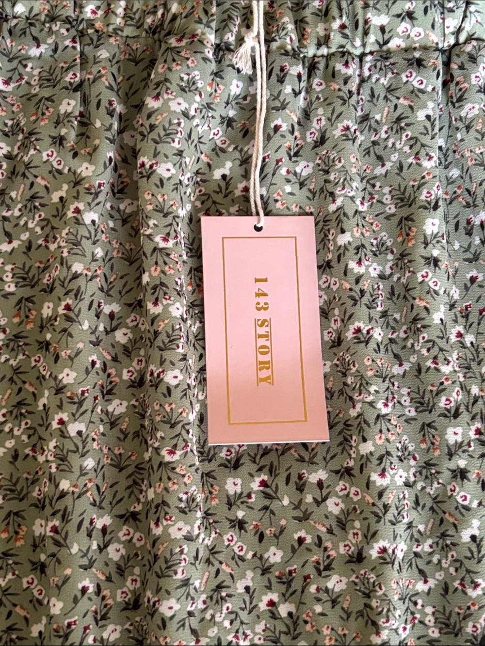 143 Story Sage Tiered Floral Skirt